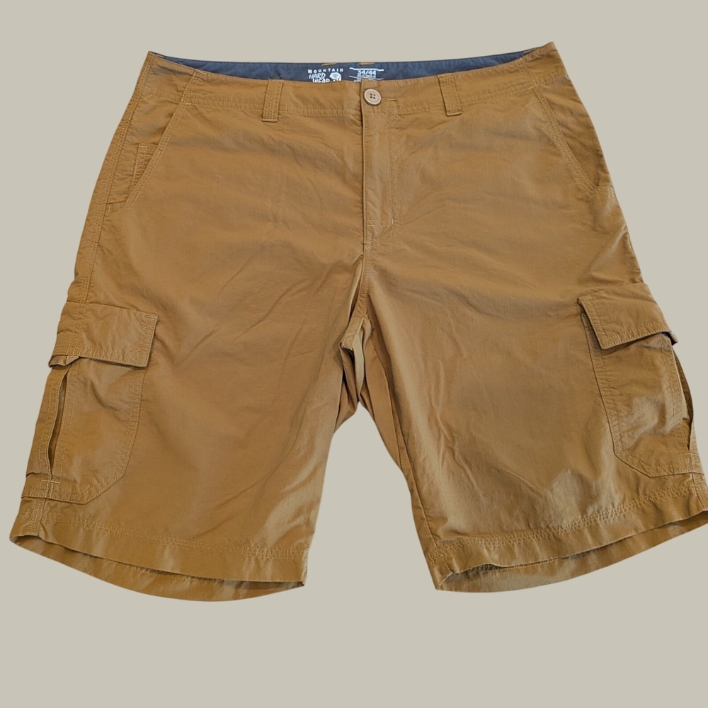 Mountain Hardwear Men's Cargo Shorts 34x44 Coyote Brown Hiking Outdoor Utility